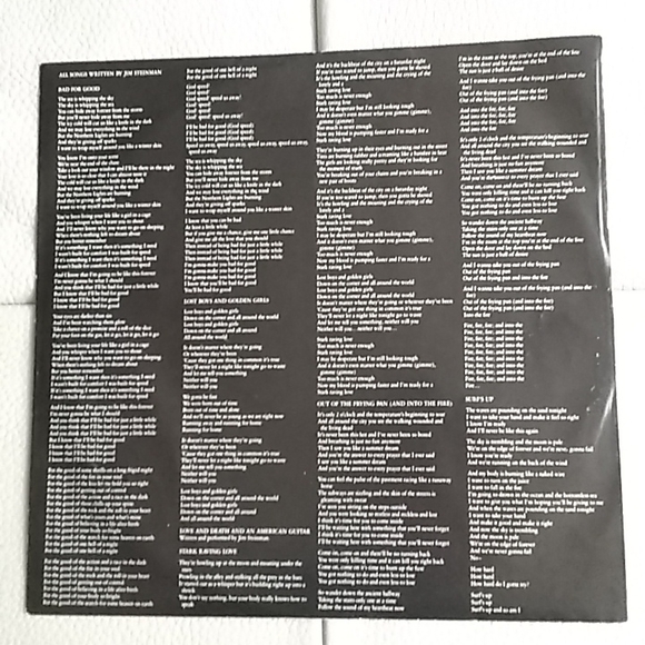 Jim Steinman - Bad For Good LP - Picture 4 of 8